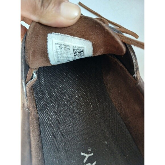 Sperry Men’s Brown Leather Boat Shoes Casual Lace Up Deck Shoes main image 6